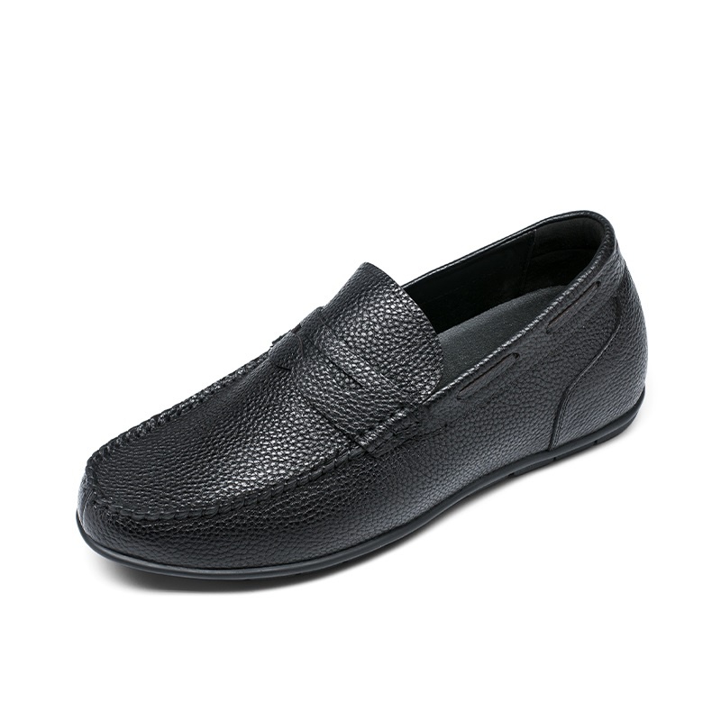 男士內增高鞋 商務休閑 內增高6CM 黑色 商品貨號：H02C40B381D【何金昌】