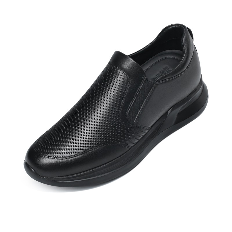 男士內增高鞋 日常休閑鞋 內增高6CM 黑色 商品貨號：H1C130B0661DY【何金昌】
